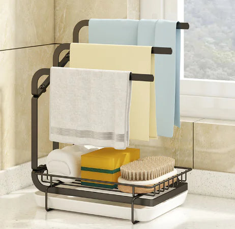 Space-Saving Detachable Kitchen Storage Rack for Towels