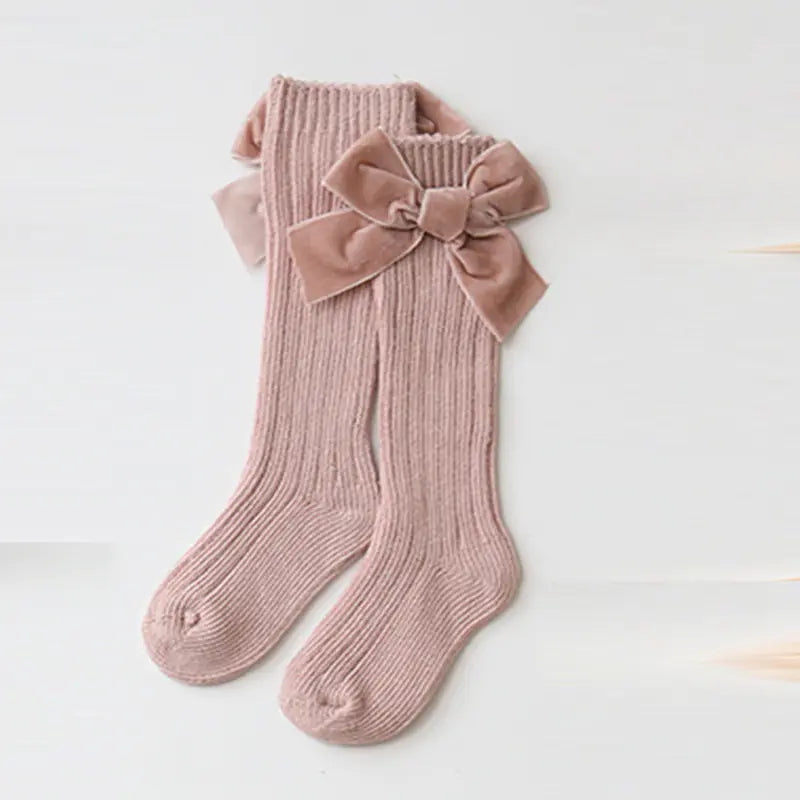 Bowknot Woolen Baby Socks for Infant Comfort