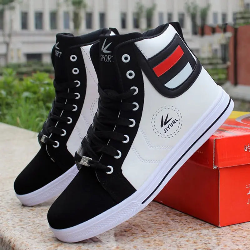 Trendy High-Top Men's Casual Sports Shoes, Korean Style