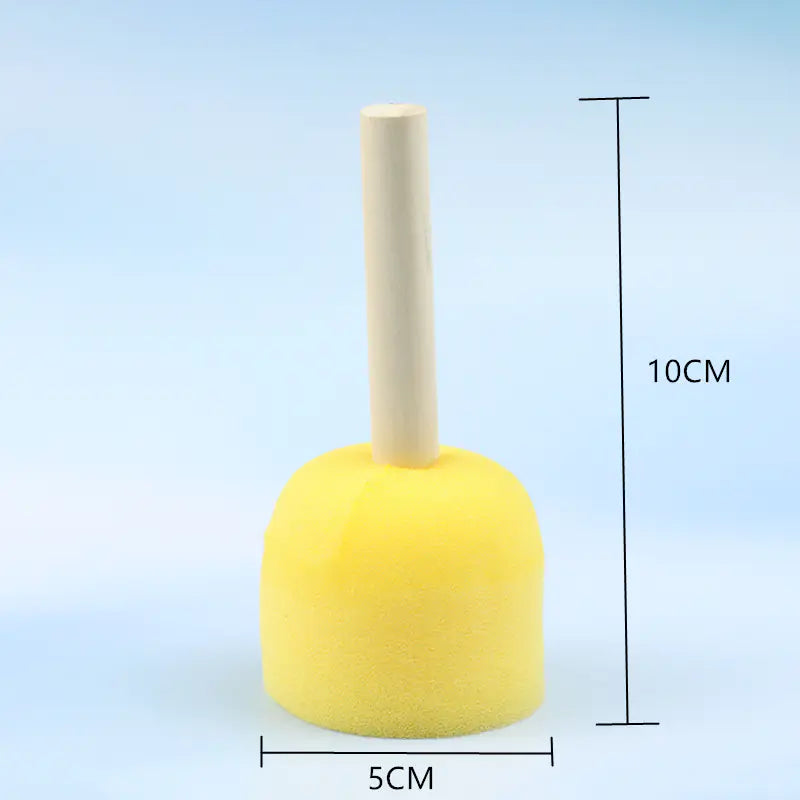 Children's Round Sponge Painting Brushes for Doodle Art
