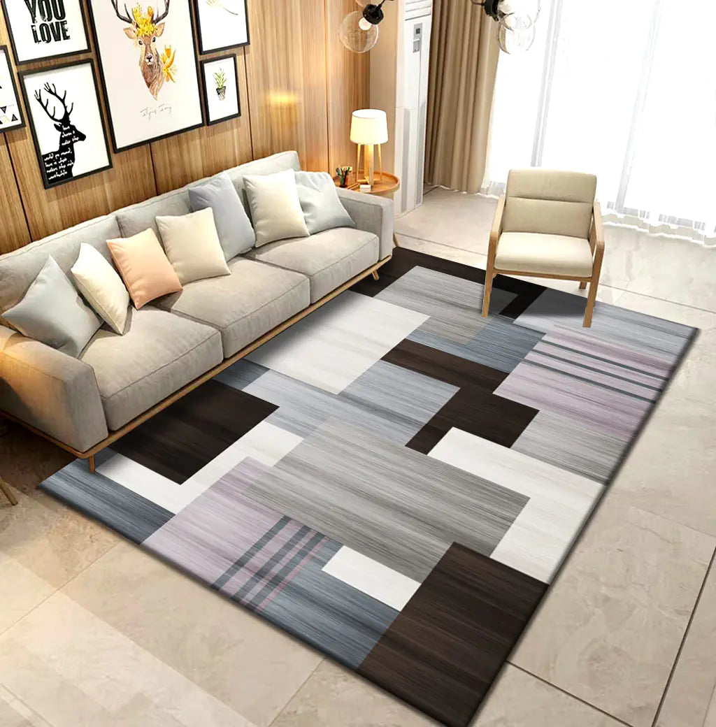Modern Thick Area Rug for Home and Office Use