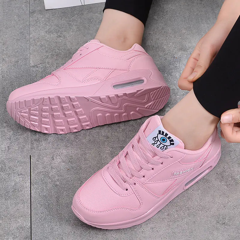 Women's Air Cushion Sneakers - Korean Style Casual Shoes