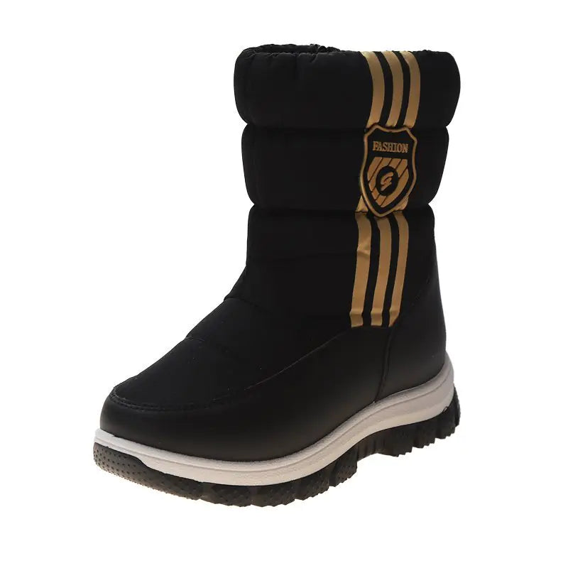 Boys Plus Fleece Warm Cotton Boots