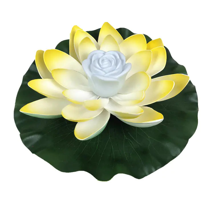 LED Lotus Flower Lamp for Water Decoration with Battery