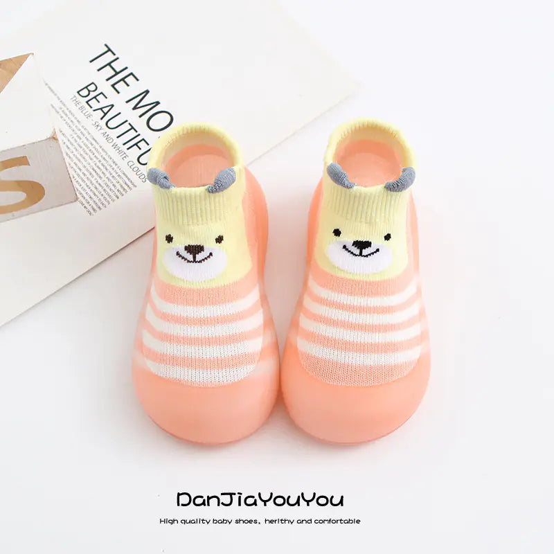 Spring Baby Socks and Cartoon Non-Slip Shoes Wholesale