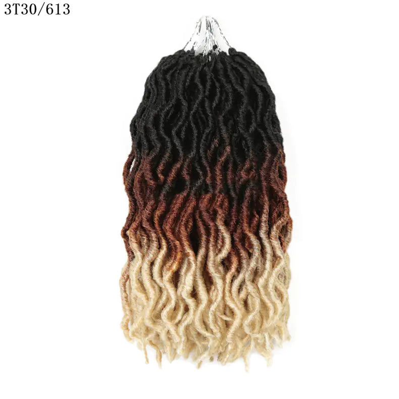 12-Inch African Long Curly Chemical Fiber Braid