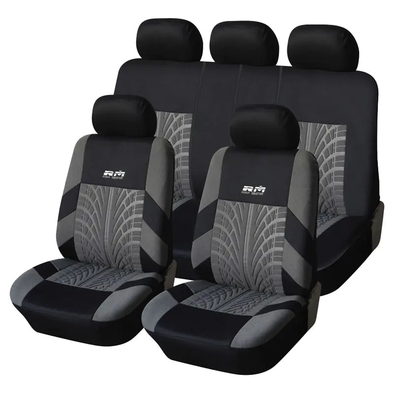 Universal Car Seat Covers 4-Piece Set with Embroidery