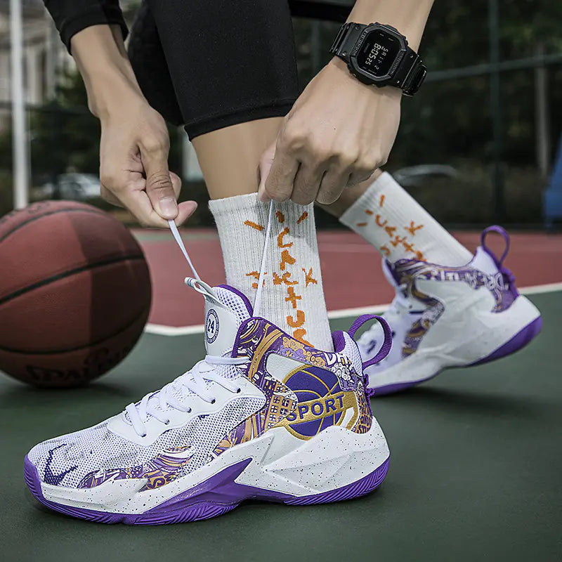 Men's Basketball Shoes - Spring New Breathable Sneakers