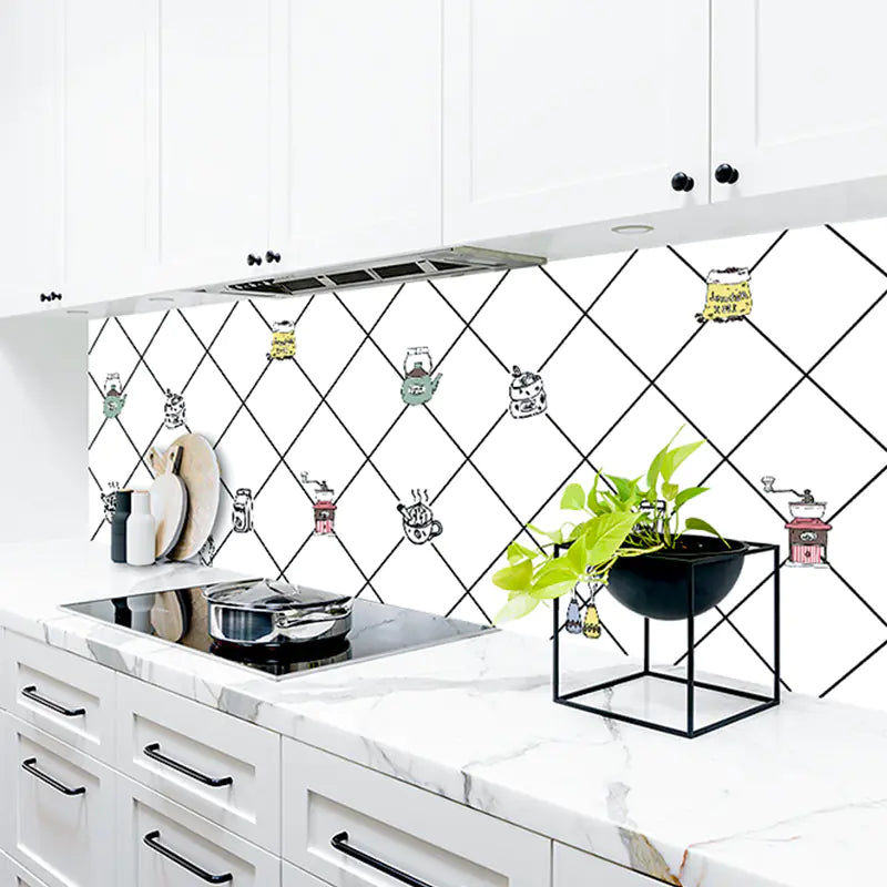 Self-Adhesive Waterproof Kitchen Oil-Resistant Stickers