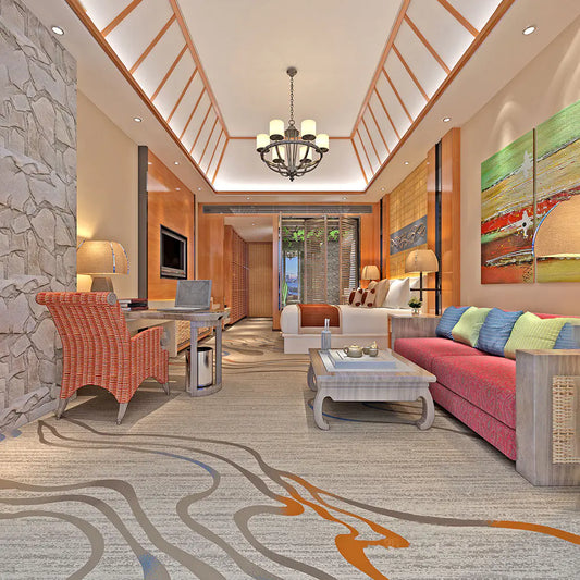 Simple Hotel Carpet for Rooms, Corridors, and Halls