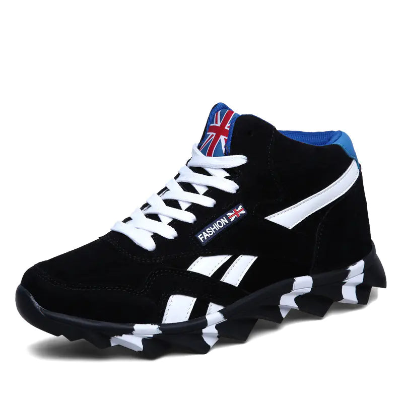 Fashionable Casual Men's Shoes with Thick Sole Design