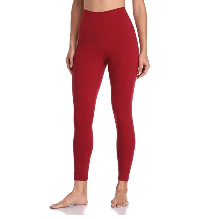High Waist Peach Yoga Pants for Comfort and Style