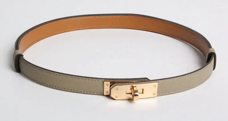 H 2019 New Kelly Leather Slim Belt for Women