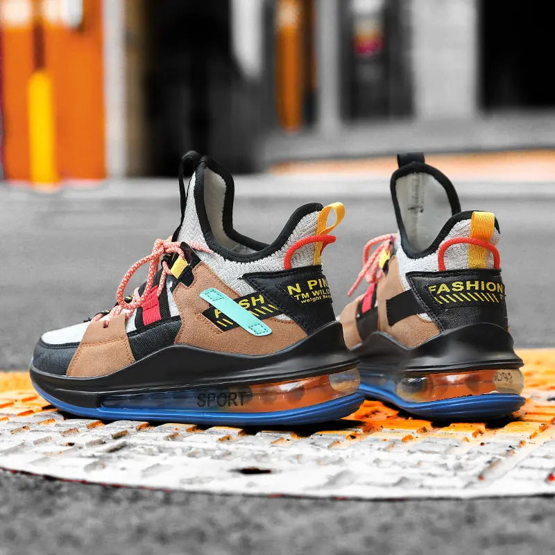 Colorful Dad Sneakers for Men - Breathable Casual Style