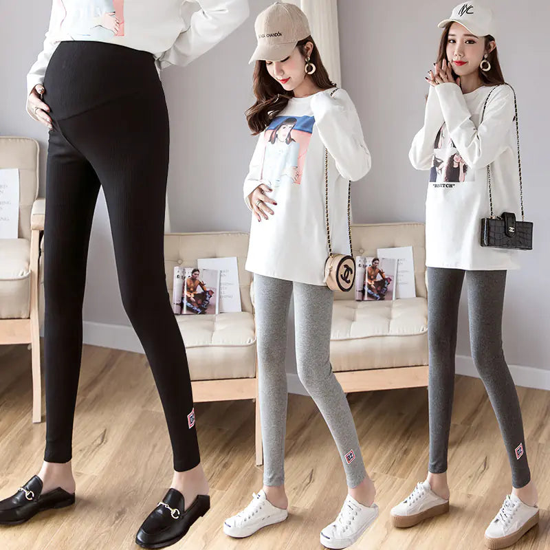 Real Shot of New Autumn Cotton Leggings for Pregnant Women