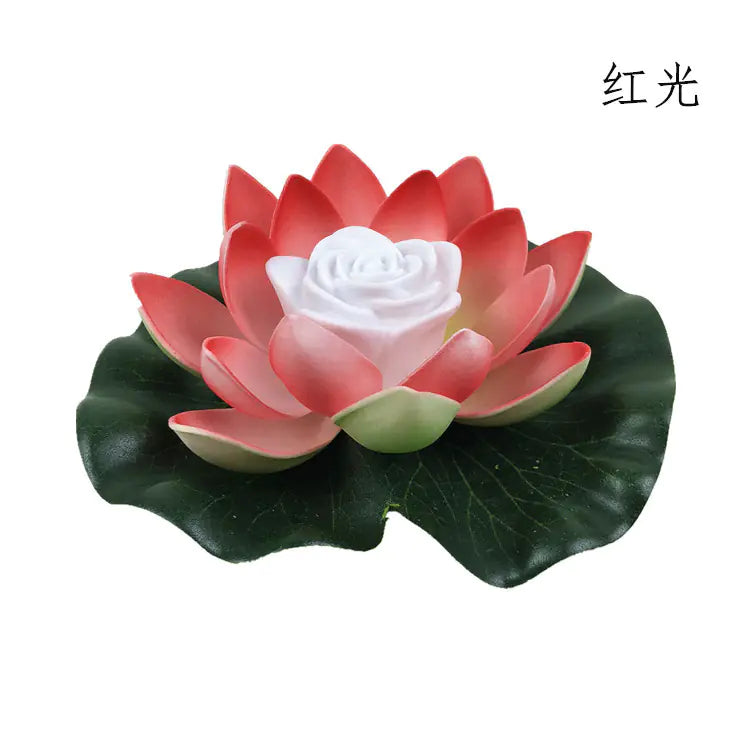 LED Lotus Flower Lamp for Water Decoration with Battery