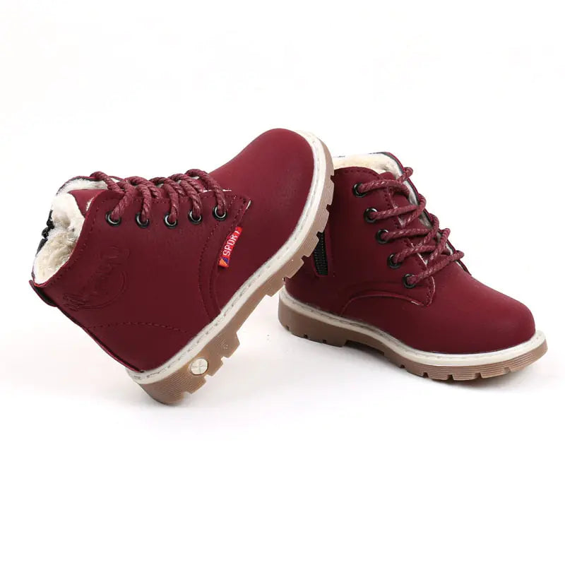 Children's Plush Short Martin Boots