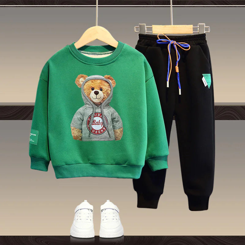 Bear Hoodie Set for Kids (One Set)