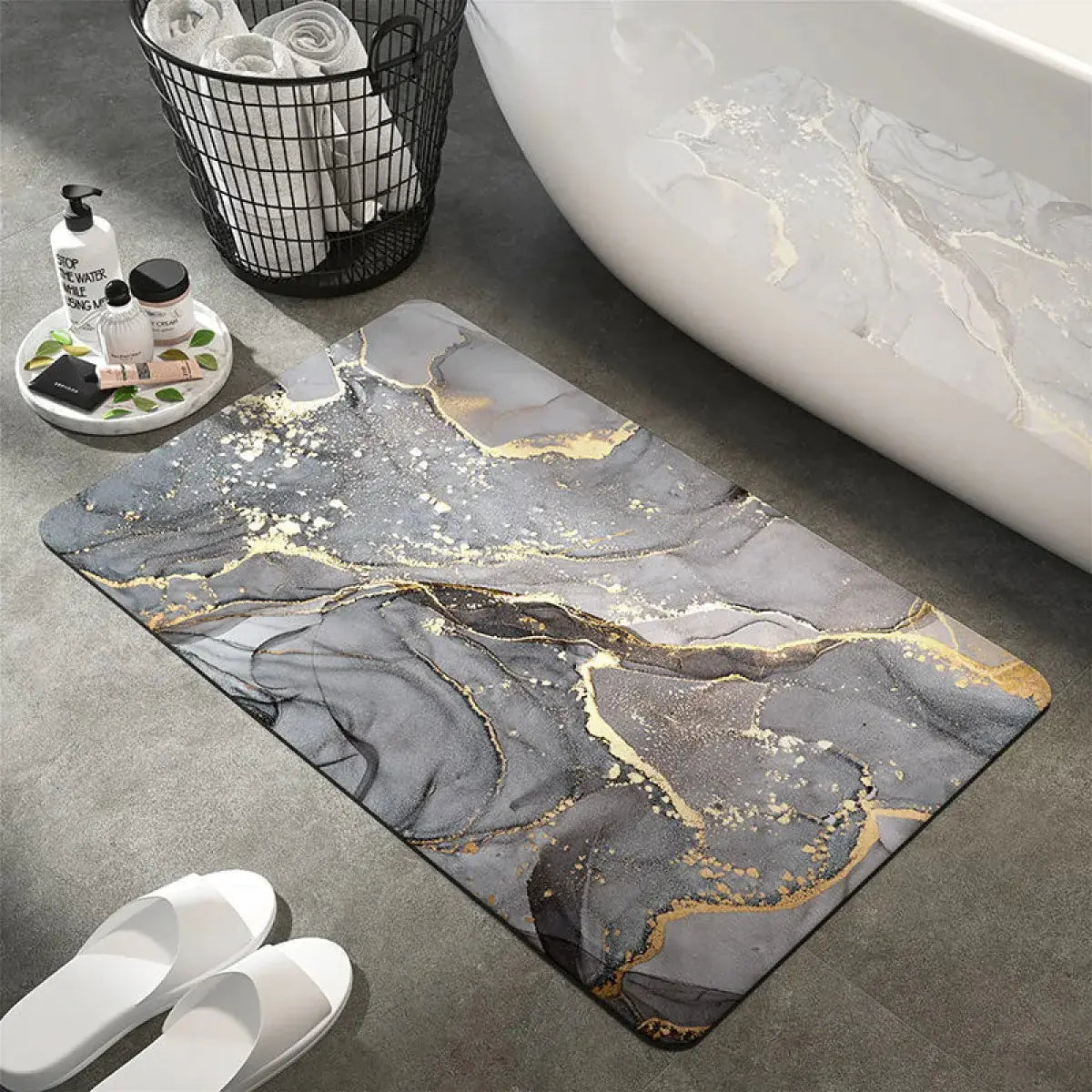 Diatom Ooze Bathroom Absorbent Non-slip Floor Mat