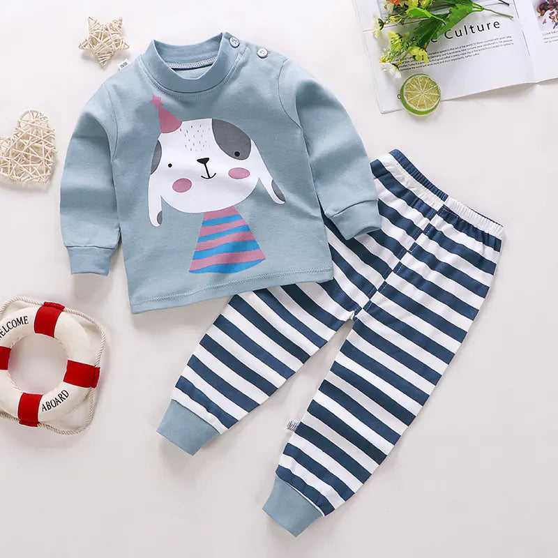 Cotton Kids Underwear Set for Autumn and Winter