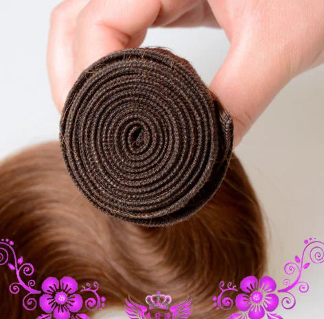 7A Body Wave Real Human Hair Wig - Chestnut Brown