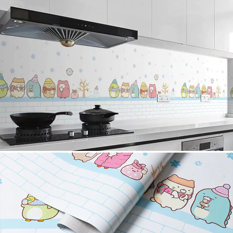 Self-Adhesive Waterproof Kitchen Oil-Resistant Stickers