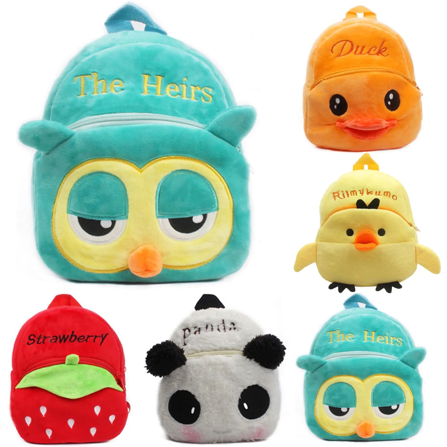 Cute Cartoon Animal Toddler Safety Backpack for Kids