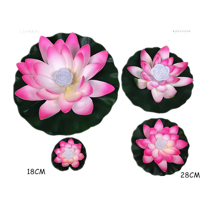 LED Lotus Flower Lamp for Water Decoration with Battery