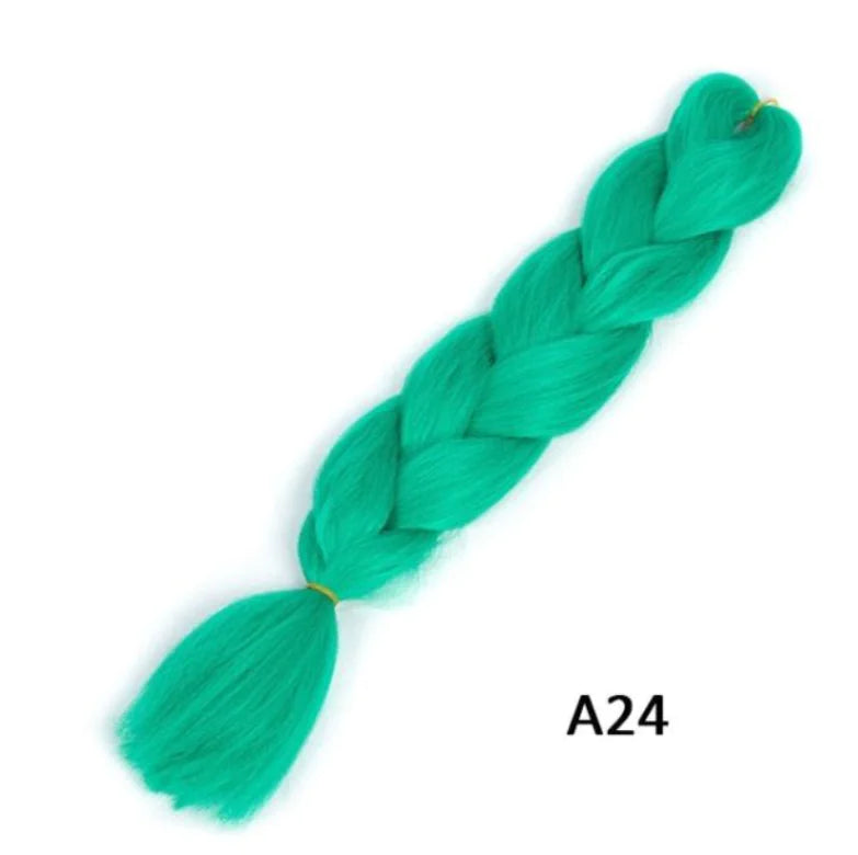 Big Braided Synthetic Wig with Dirty Braid Design