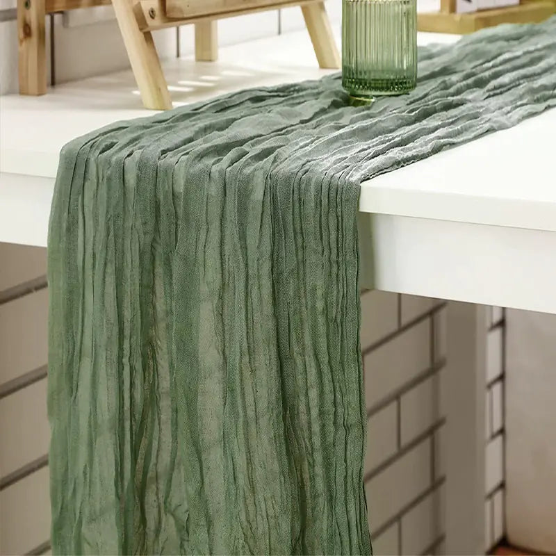 Bali Wrinkle Table Runner for Wedding Party Decor