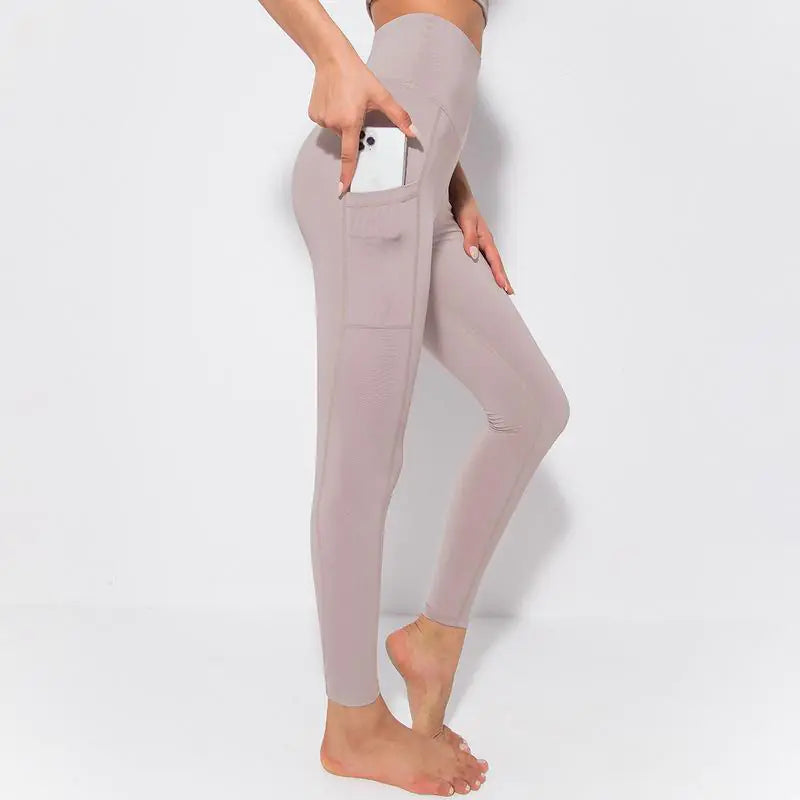 Pure Color Hip-Lifting Fitness Pants