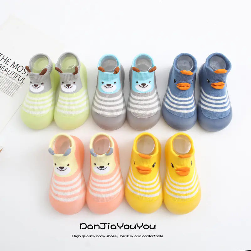 Spring Baby Socks and Cartoon Non-Slip Shoes Wholesale