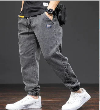 Men's Jogger Jeans - Loose Fit Casual Pants (One Piece)