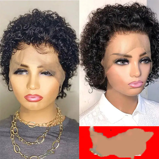 European American Lace Wig Pixie Head Cover