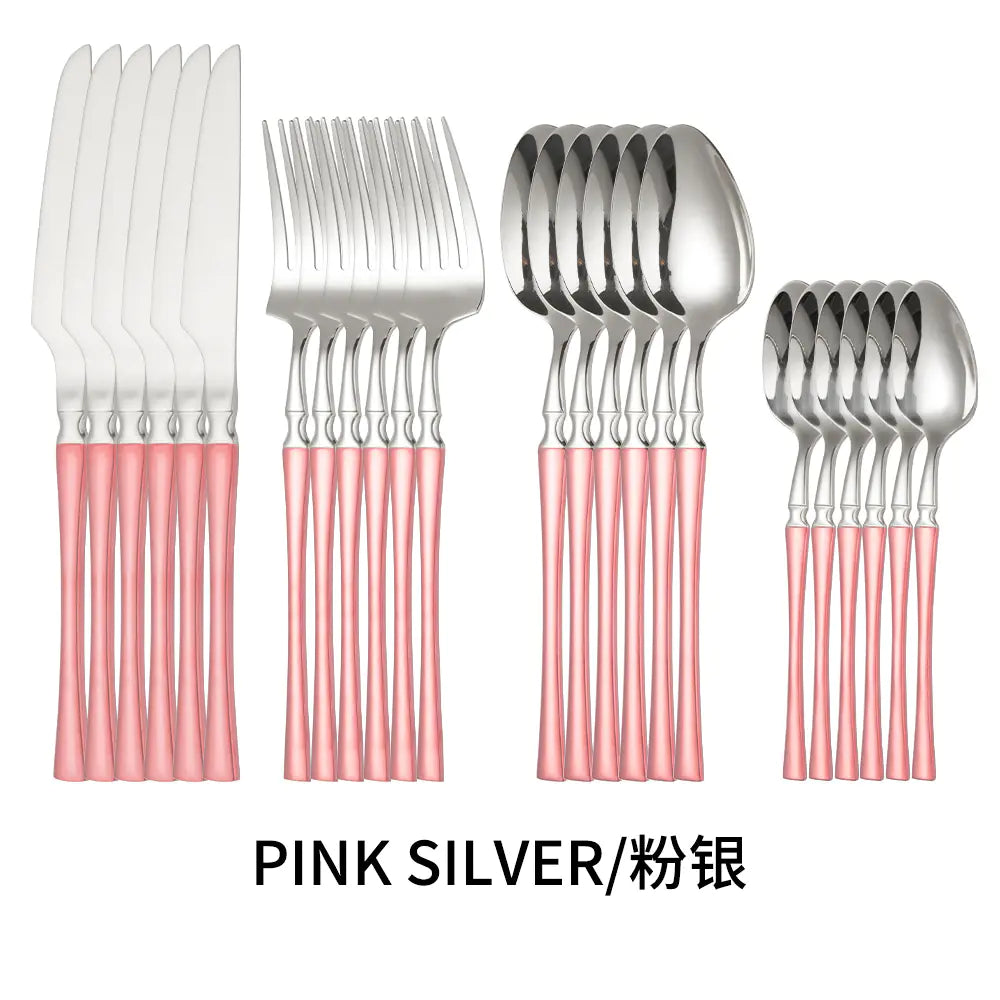 Titanium Coated Stainless Steel Cutlery Set for Dining