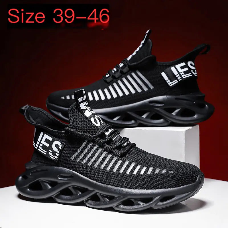 Men's Ultra-Light Fashion Running Shoes with Mesh Design