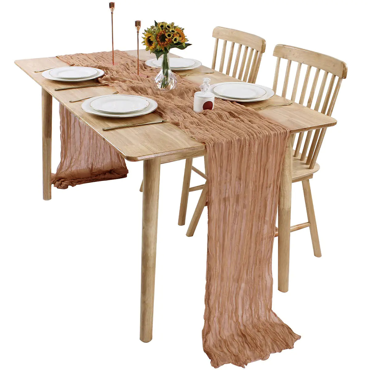 Bali Wrinkle Table Runner for Wedding Party Decor