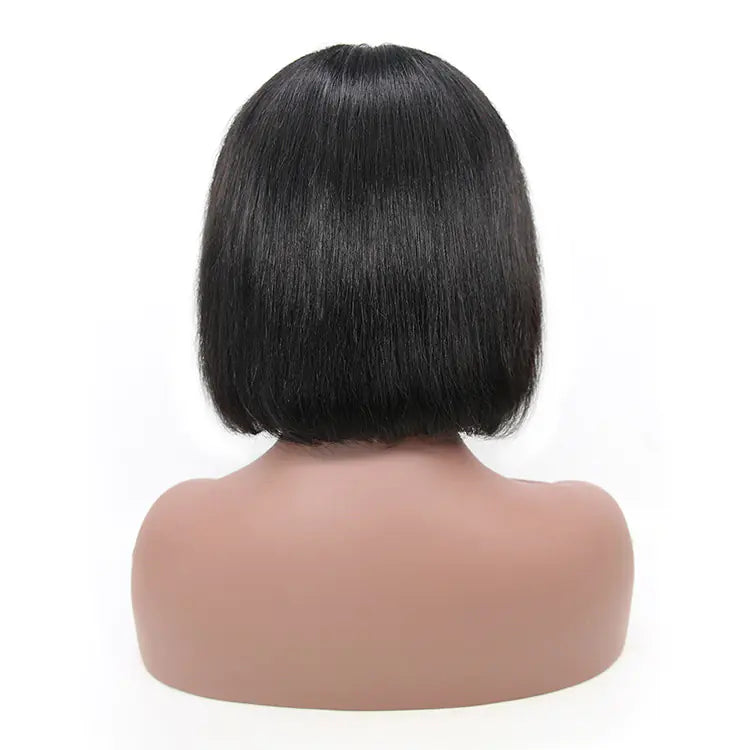 Real Hair Short Bob Wig for Women's Fashion Style