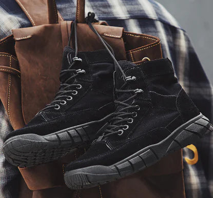 Men's Cotton Outdoor Work Boots - Zhongbang Summer Style