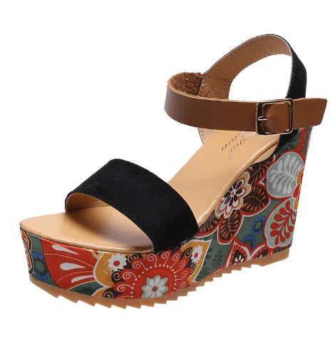 Embroidered Wedge Sandals - Summer 2020 Women's Shoes