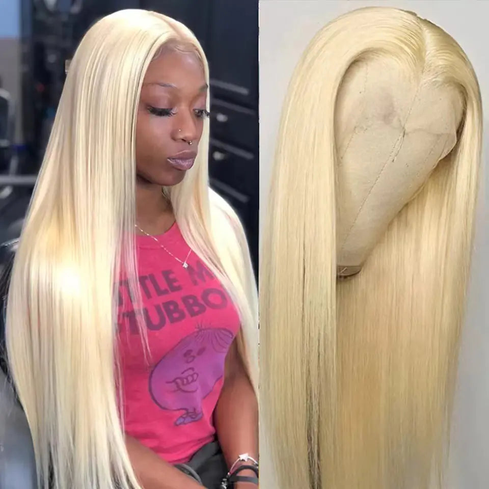 Lace Front Long Straight Wig for Women - High-Temperature Fiber