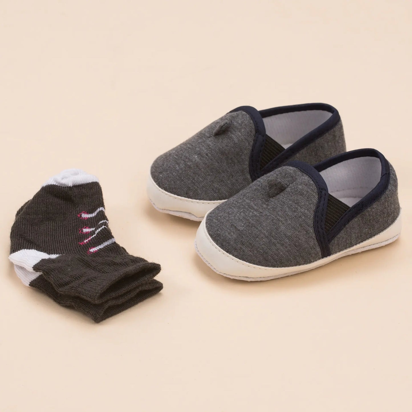 Direct Sale Soft Sole Non-Slip Baby Shoes Set