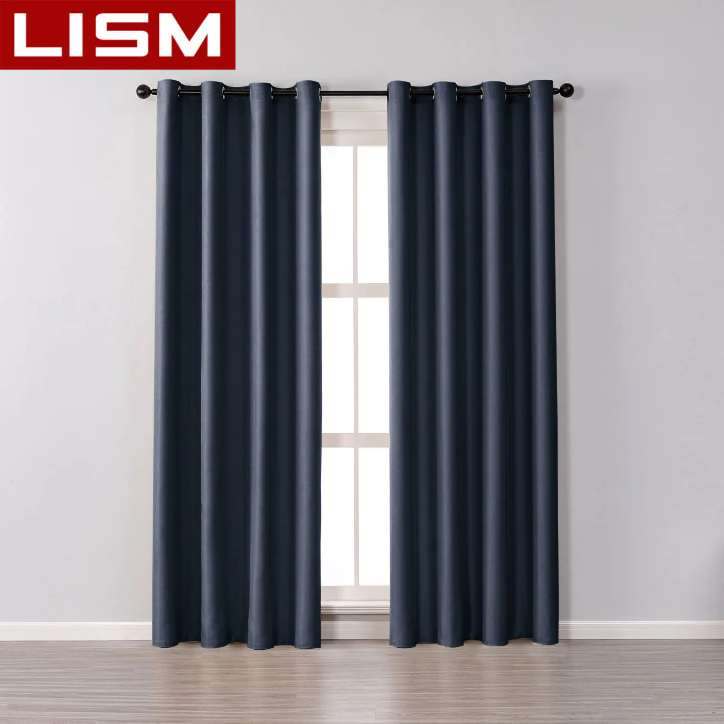 Minimalist Solid Color Blackout Curtains