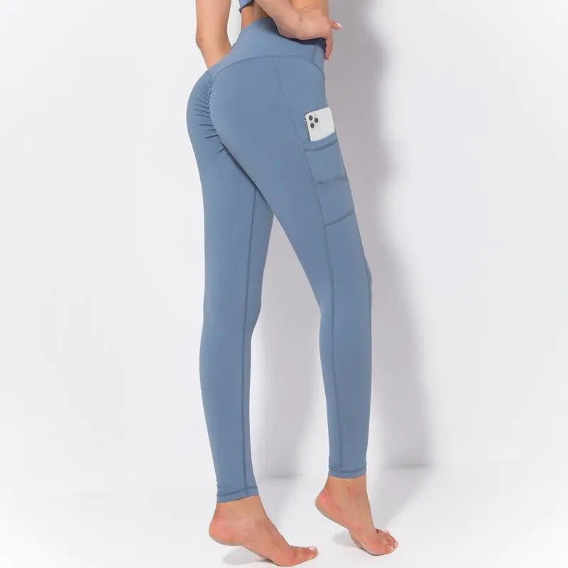 Pure Color Hip-Lifting Fitness Pants