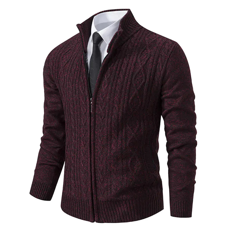 Fiorinni Men's Cardigan - Thick Knitted Jacket (One Piece)