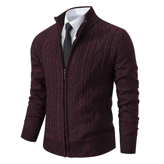 Fiorinni Men's Cardigan - Thick Knitted Jacket (One Piece)