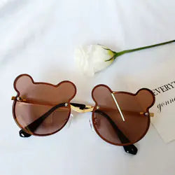 Trendy Designer Cartoon Bear Sunglasses for Kids 2023