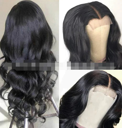 Human Hair Wavy Wig - Fashionable Hairpiece