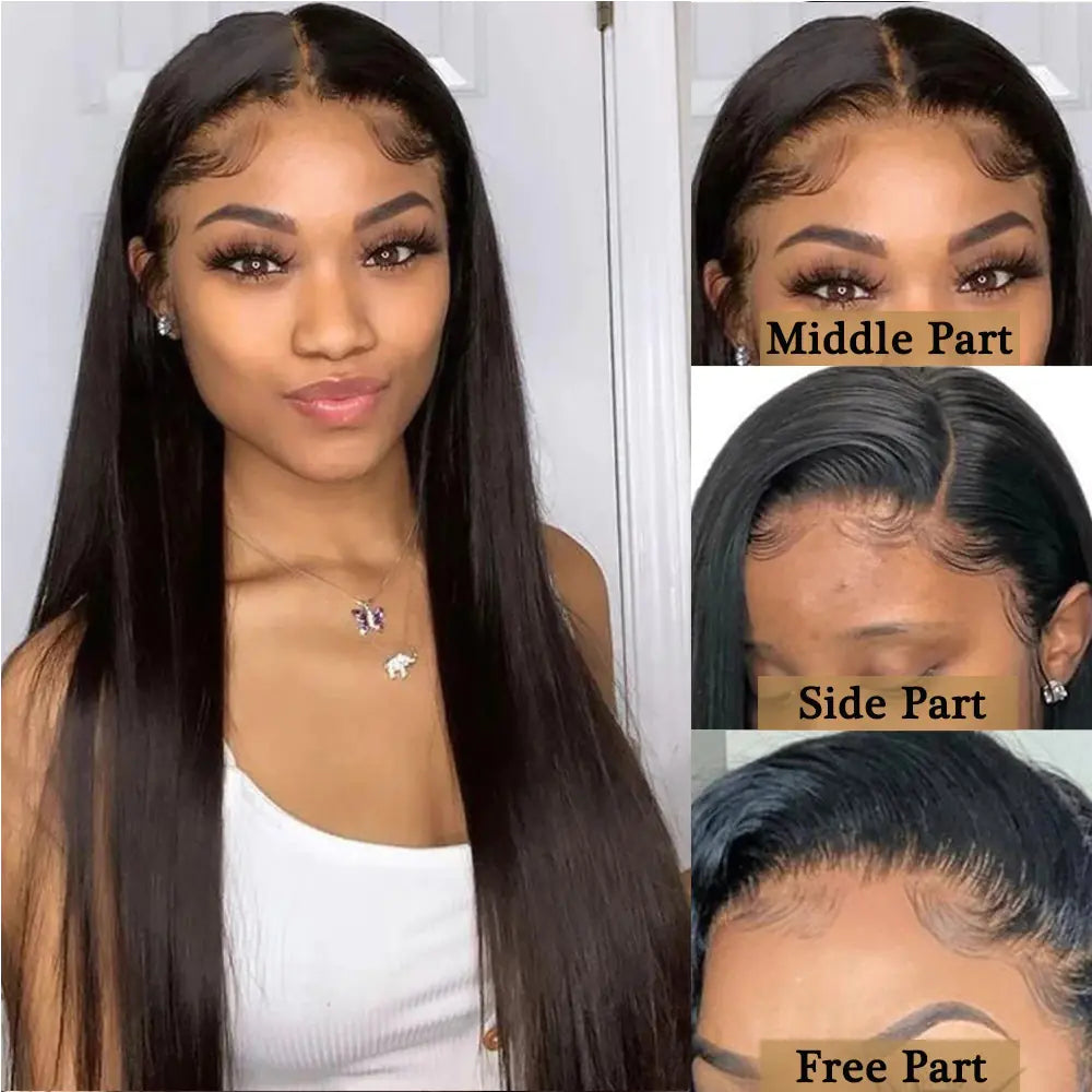 Straight Human Hair Headgear