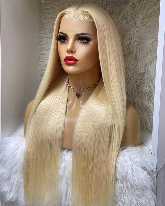 Hand-Woven Lace Wig 13x6 High-Temperature Fiber Long